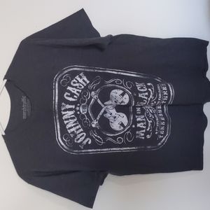 Johnny Cash Man in Black shirt, XL